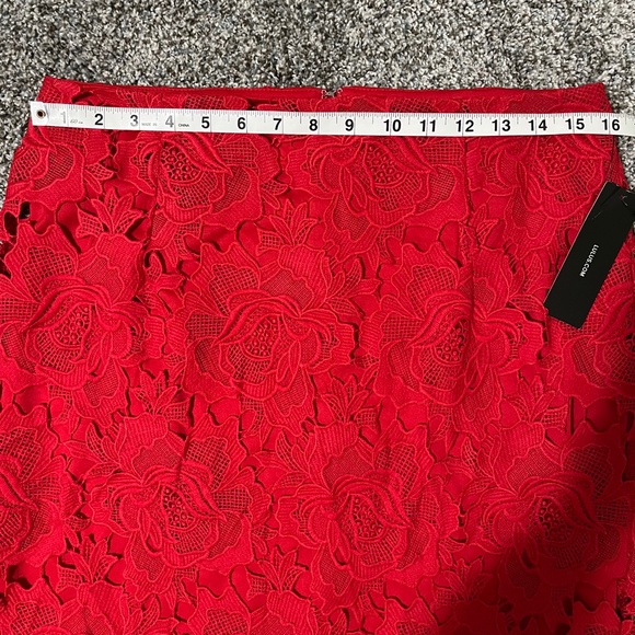 Lulus Dream Red Lace Pencil Skirt; New with Tags; Large - Picture 12 of 16